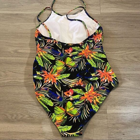 Ekauaer tropical palm tree one piece bathing suit XL - Picture 6 of 8